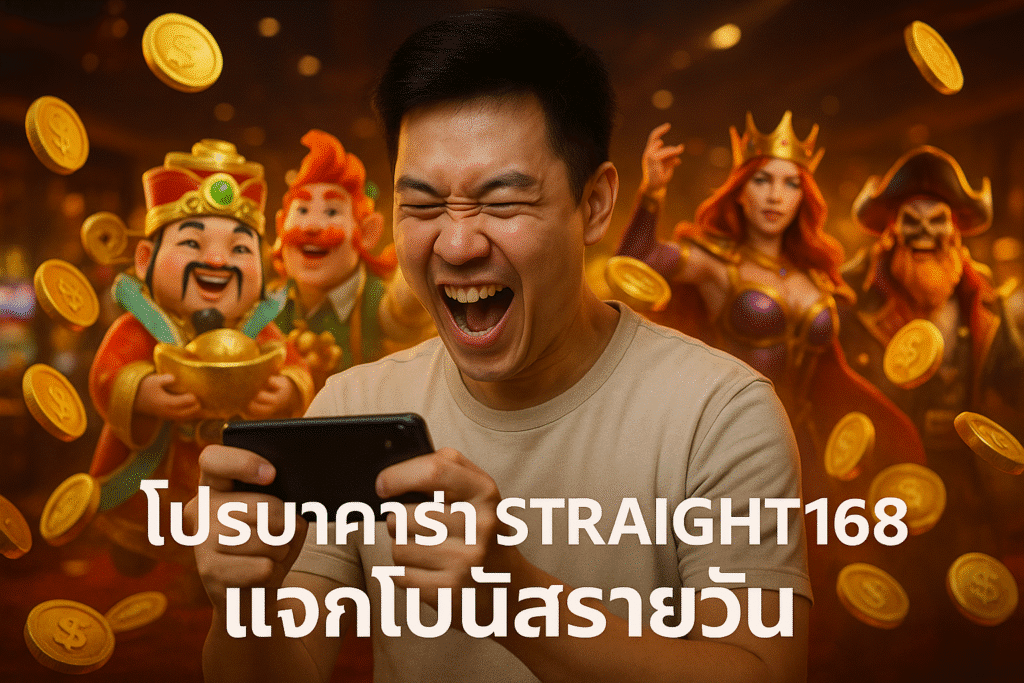 โปรบาคาร่า STRAIGHT168 แจกโบนัสรายวัน