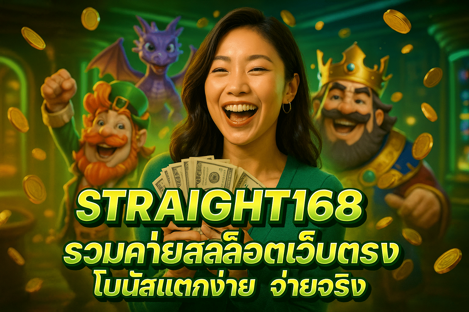STRAIGHT168 รวมค่ายสล็อตเว็บตรง โบนัสแตกง่าย จ่ายจริง